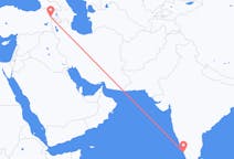 出发地 印度科泽科德目的地 土耳其厄德尔的航班