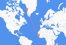 Flyg från Freetown, Sierra Leone till Aasiaat, Grönland