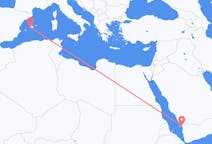 Flights from Jizan, Saudi Arabia to Palma de Mallorca, Spain