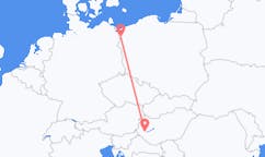 Fly fra Hévíz til Stettin