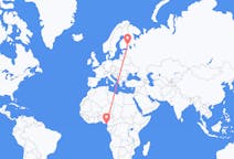 Flyrejser fra Malabo, Ækvatorialguinea til Savonlinna, Finland