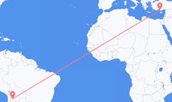 Flyreiser fra Uyuni, Bolivia til Gazipaşa, Tyrkia
