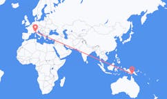 Flüge von Daru, Papua-Neuguinea nach Genua, Italien