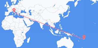 Flights from Fiji to Italy