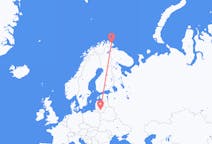 Fly fra Båtsfjord til Kaunas