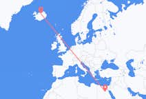 Flyrejser fra Asyut, Egypten til Akureyri, Island