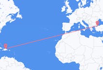Flyreiser fra Puerto Plata, Den dominikanske republikk til Istanbul, Tyrkia