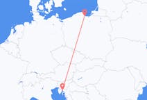 从Gdansk飞往里耶卡的航班