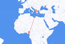 出发地 赤道几内亚出发地 馬拉博目的地 希腊扎金索斯島的航班
