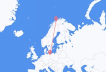 Flights from Sørkjosen, Norway to Szczecin, Poland