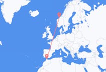 Flyreiser fra Tétouan, Marokko til Kristiansund, Norge
