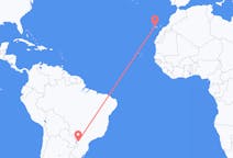 Flyg från Cascavel (kommun i Brasilien, Paraná, lat -25,05, long -53,39), Brasilien till Santa Cruz de Tenerife, Spanien