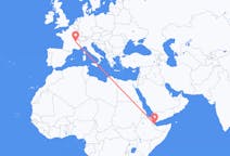 Flights from Balbala, Djibouti to Lyon, France