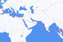 马来西亚出发地 槟城飞往马来西亚目的地 阿利坎特的航班