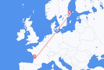 Flyrejser fra Bordeaux, Frankrig til Stockholm, Sverige
