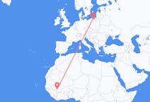 Flyg från Bamako, Mali till Gdańsk, Polen