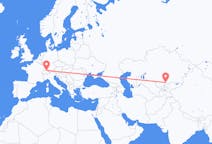 Flights from Taraz to Zurich