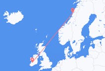 Loty z Sandnessjøen, Norwegia do Shannon, Irlandia