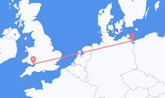 Flyreiser fra Heringsdorf, Tyskland til Cardiff, Wales