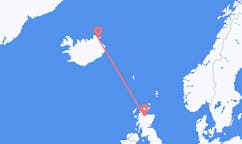 Vluchten van Thorshofn, IJsland naar Inverness, Schotland