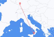 Flyg från Reggio di Calabria, Italien till Karlsruhe, Tyskland