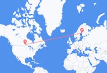 Flyreiser fra Winnipeg, til Vasa