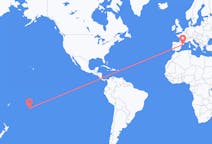 Flüge von Rarotonga, die Cookinseln nach Barcelona, Spanien