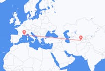 Flights from Qarshi, Uzbekistan to Marseille, France
