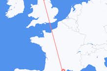 Flyg från Perpignan, Frankrike till Leeds, England