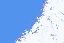 Flug frá Sandnessjøen, Noregi til Molde, Noregi