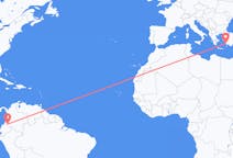 Flyreiser fra Pasto, Colombia til Bodrum, Tyrkia