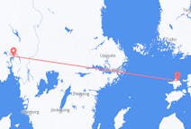Fly fra Kardla til Oslo