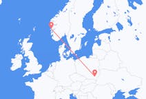 ノルウェーのから ベルゲン、ポーランドのへ ジェシュフフライト