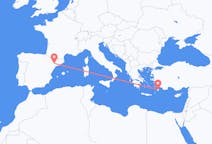 Flights from Lleida, Spain to Rhodes, Greece