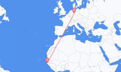 Flyreiser fra Ziguinchor, Senegal til Kassel, Tyskland