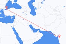Flyreiser fra Nashik, til Istanbul