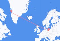 Flyg från Aasiaat, Grönland till Poznan, Polen