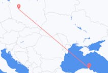 Vols de Sinop, Turquie vers Poznań, Pologne