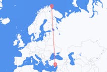 Flyg från Kirkenes, Norge till Larnaca, Cypern