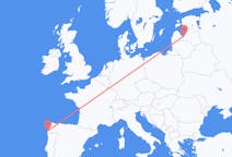 Vluchten van Riga, Pescara, Letland naar Vigo, Spanje