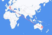 Flyg från Orange, Australien till Bologna, Italien