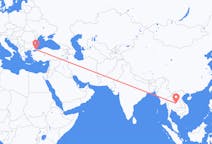Flyreiser fra Khon Kaen, Thailand til Istanbul, Tyrkia