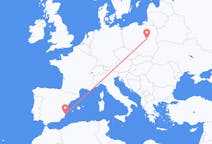 Flights from Warsaw, Poland to Alicante, Spain