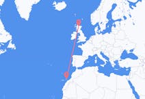 来自苏格兰的出发地 印威內斯目的地 西班牙兰萨罗特岛的航班