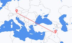 Flyrejser fra Kirkuk til Salzburg