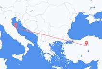 Flyreiser fra Ancona, Italia til Ankara, Tyrkia