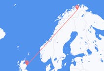 Loty z Lakselv, Norwegia z Aberdeen, Szkocja