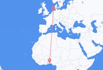 Flyreiser fra Cotonou, Benin til Groningen, Nederland
