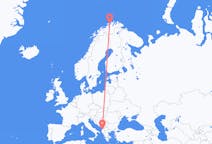 Fly fra Hammerfest til Tirana