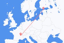 Flights from Tallinn in Estonia to Lyon in France